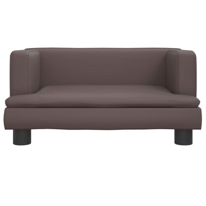 Cama Para Perros De Cuero Sintético Marrón 60x40x30 Cm / Vetonek_2
