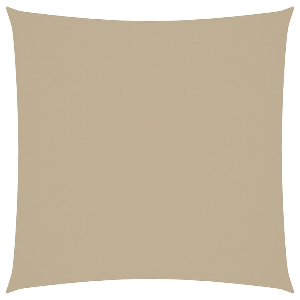 Vidaxl Toldo De Vela Cuadrado Tela Oxford Beige 3,6x3,6 M_0