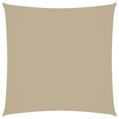 Vidaxl Toldo De Vela Cuadrado Tela Oxford Beige 3,6x3,6 M_0