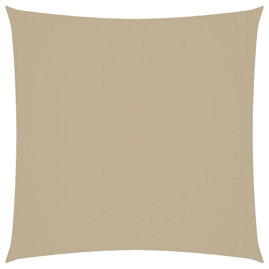 Vidaxl Toldo De Vela Cuadrado Tela Oxford Beige 3,6x3,6 M_0