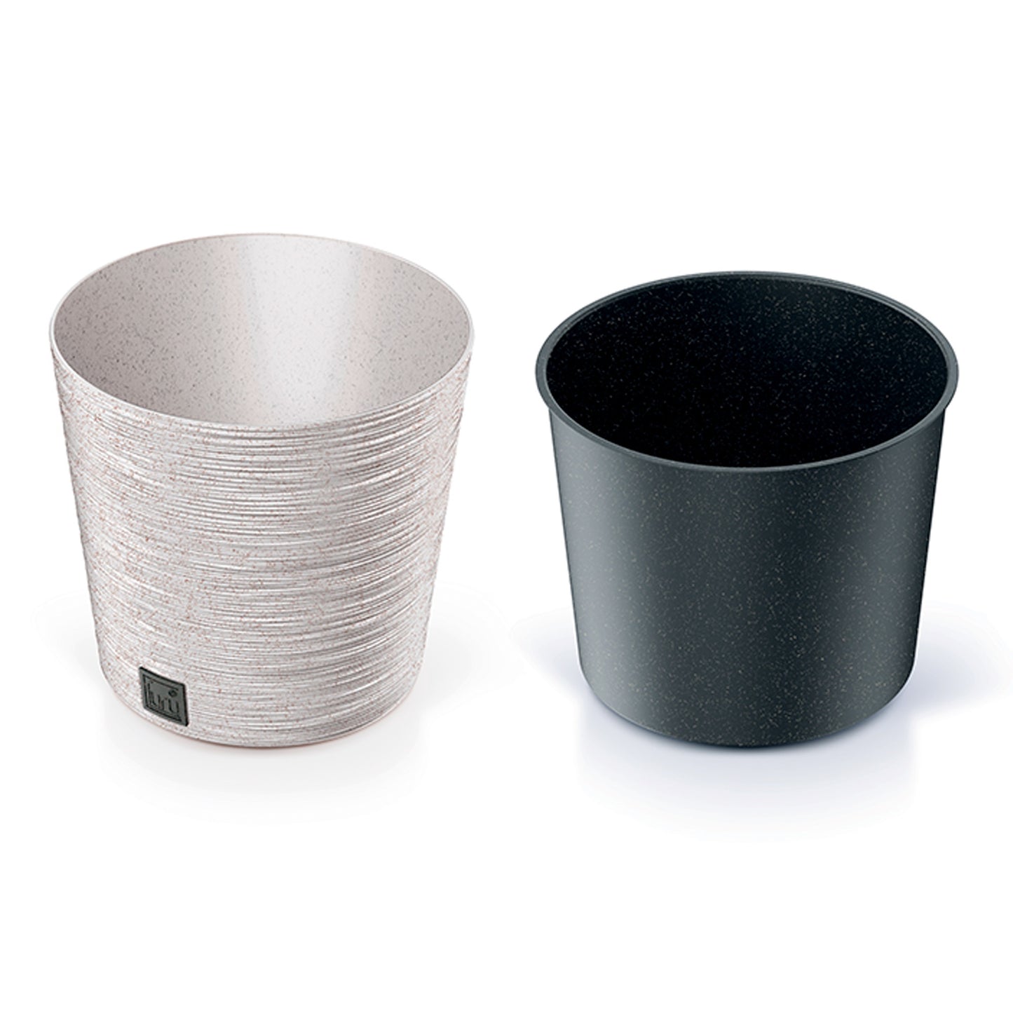 Macetero Color Blanco Roto, Con Depósito, Colección Furu, De 25 X 25 X 22,4 Cm, Capacidad De 7,5 L._2