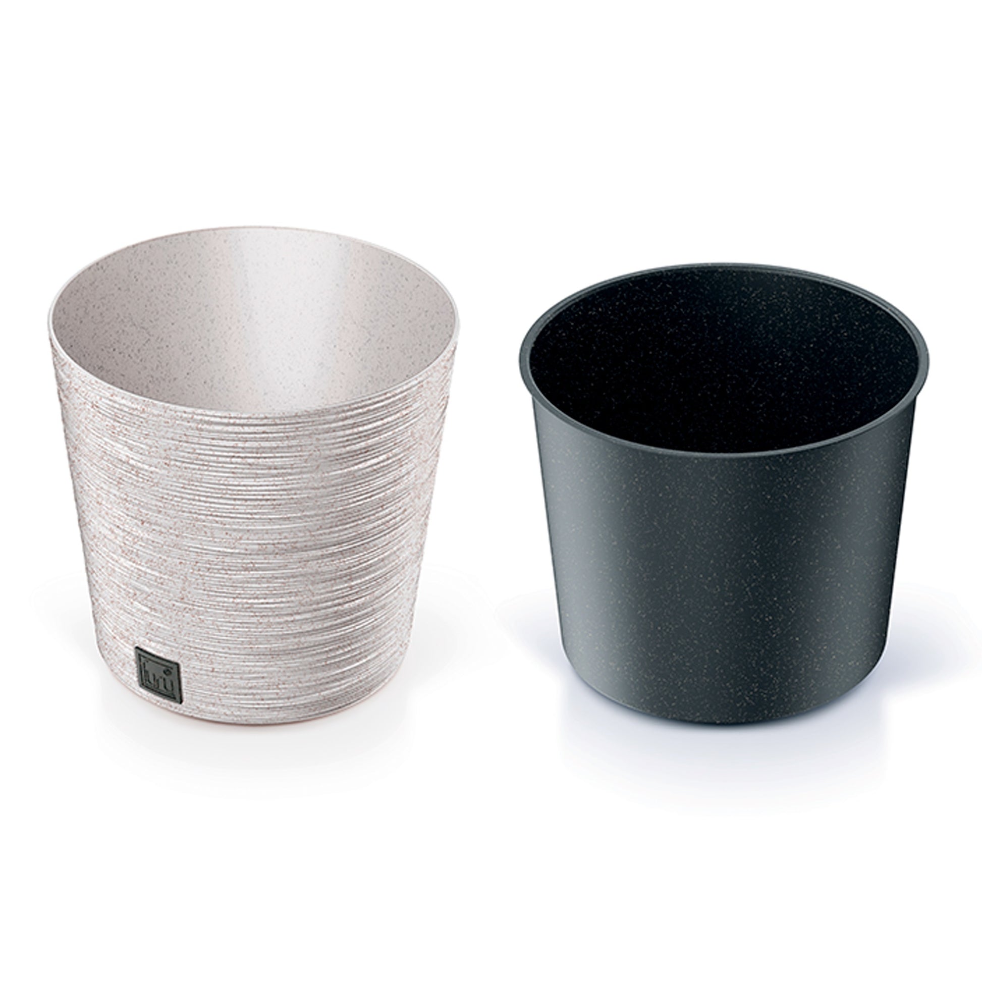 Macetero Color Blanco Roto, Con Depósito, Colección Furu, De 25 X 25 X 22,4 Cm, Capacidad De 7,5 L._2