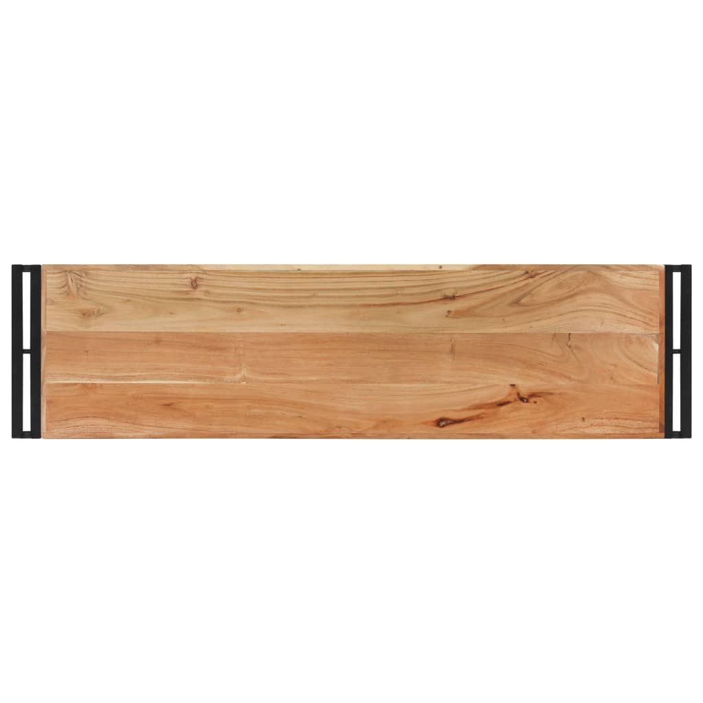 Mesa Consola De Madera Maciza De Acacia 120x30x75 Cm_1