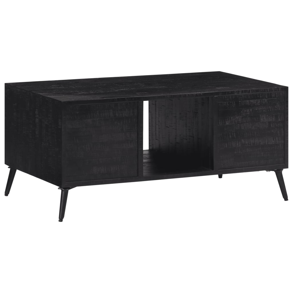 Mesa De Centro Teca Reciclada Maciza 90x50x41 Cm_3