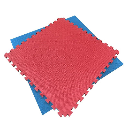 Artatami® Tatami Puzzle 1x1x25 Mm Rojo - Azul Pack Ahorro【4 Unidades】gimnasios - Fitness - Pilates - Yoga_0