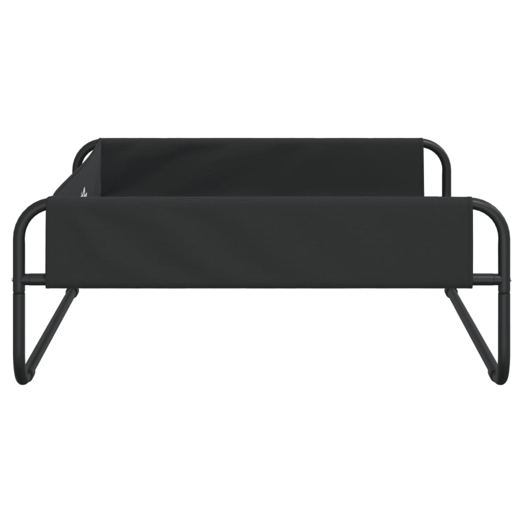 Cama Elevada Para Perros Tela Oxford Y Acero Gris Antracita / Vetonek_4