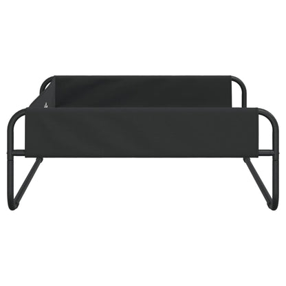 Cama Elevada Para Perros Tela Oxford Y Acero Gris Antracita / Vetonek_4