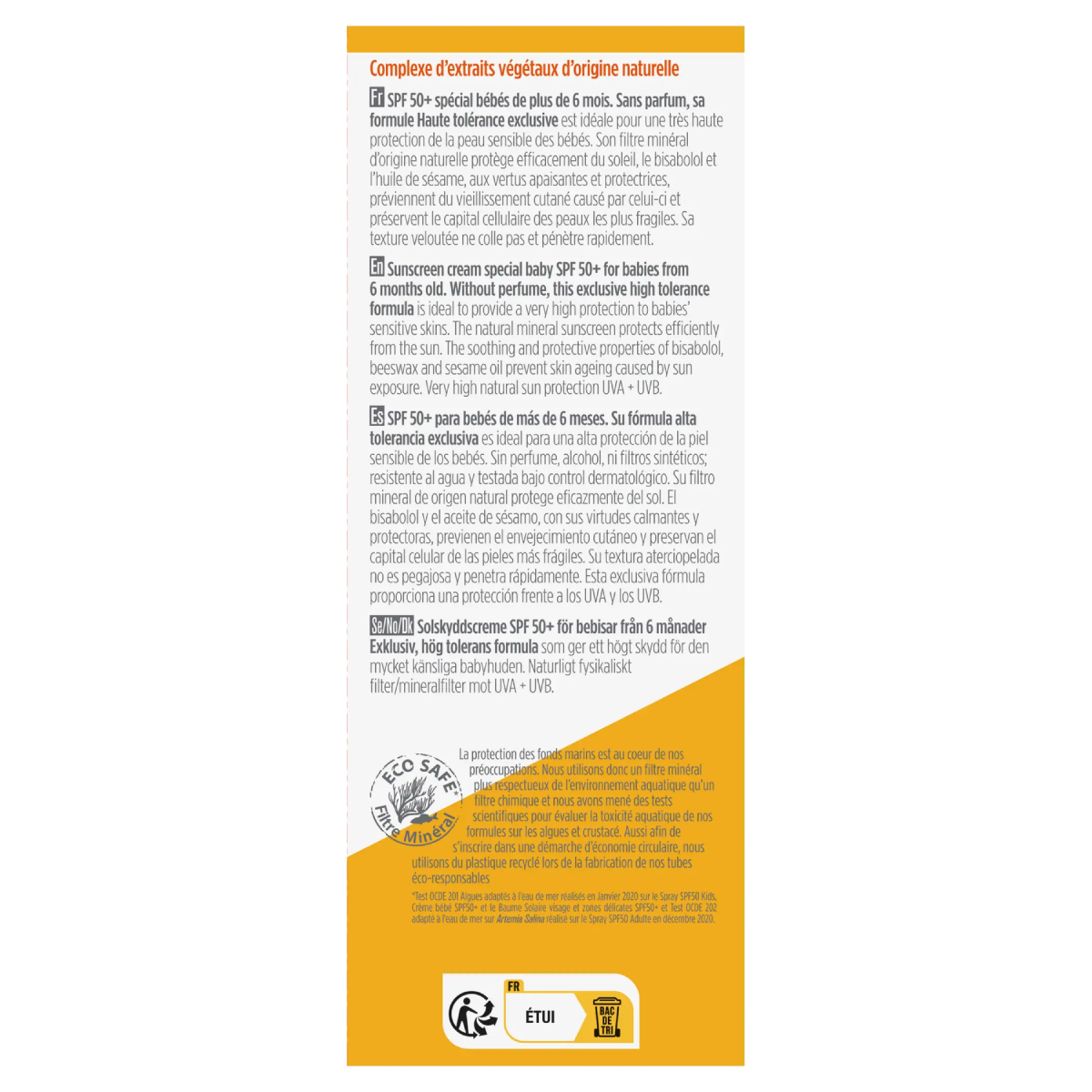 Crema Solar para Bebés SPF 50+ Hipoalergéinca Bioregena 40 ml