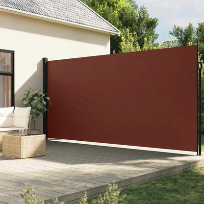 Vidaxl Toldo Lateral Retráctil Marrón 220x500 Cm_1