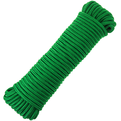Cuerda Trenzada Multifilamento Pp 10 M X 6 Mm Verde_0