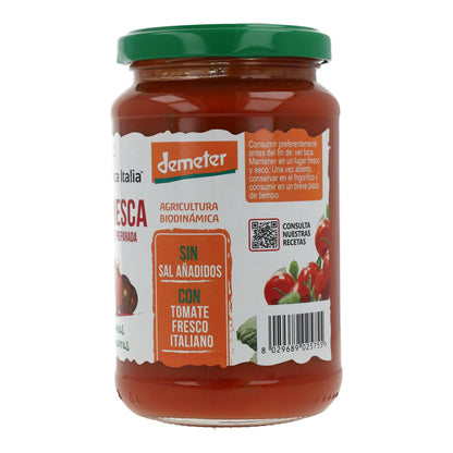 Salsa de Tomate Puttanesca con Olivas y Alcaparras Bio Demeter Organica Italia 325 ml