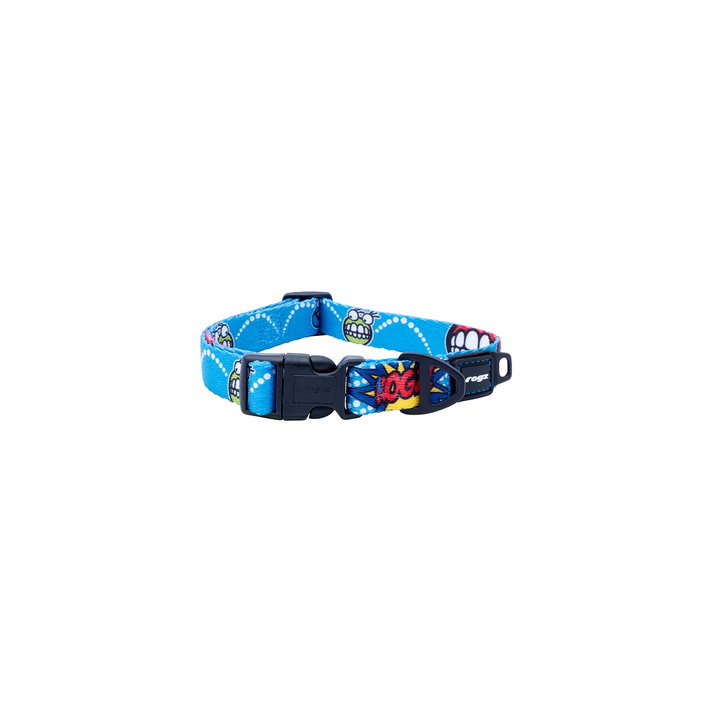 Collar Para Perro, Modelo Fusion De Rogz, Estampado Comic Azul. Talla L (21-40kg)_1