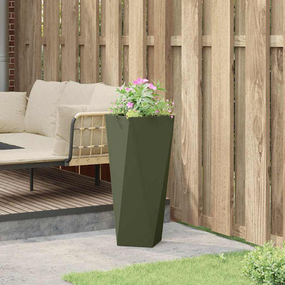Jardinera Verde Oliva 30 X 30 X 75 Cm Acero_3
