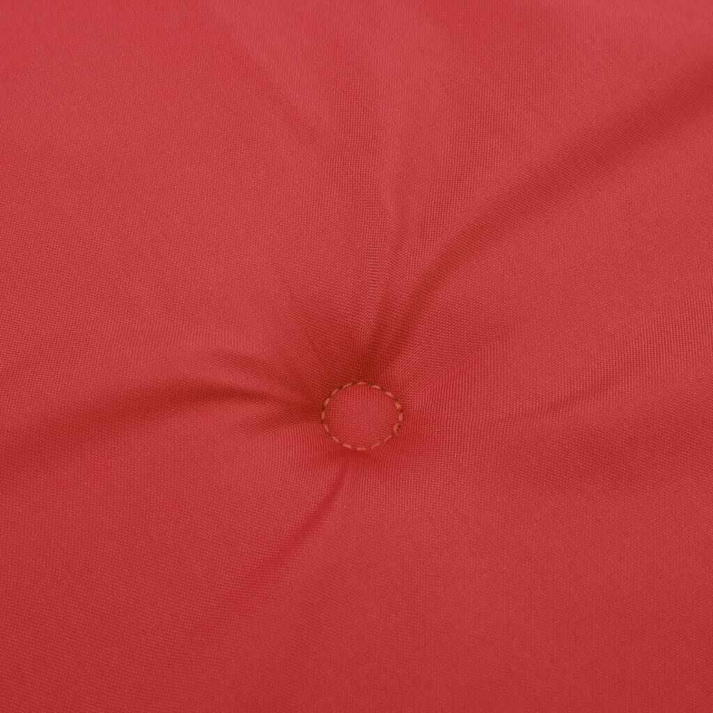 Vidaxl Cojín De Banco De Jardín Tela Oxford Rojo 150x50x3 Cm_4