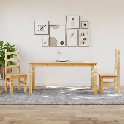 Mesa De Comedor Corona Madera Maciza De Pino 160x80x75 Cm_1