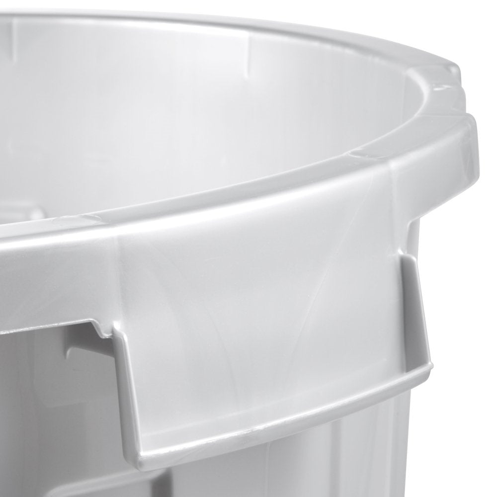 Cubo De Basura / Papelera Polivalente Con Tapa Cerrable, Grande, Plástico Resistente (pp), 23 L, Mats, Plateado_3