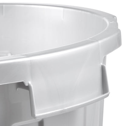 Cubo De Basura / Papelera Polivalente Con Tapa Cerrable, Grande, Plástico Resistente (pp), 23 L, Mats, Plateado_3