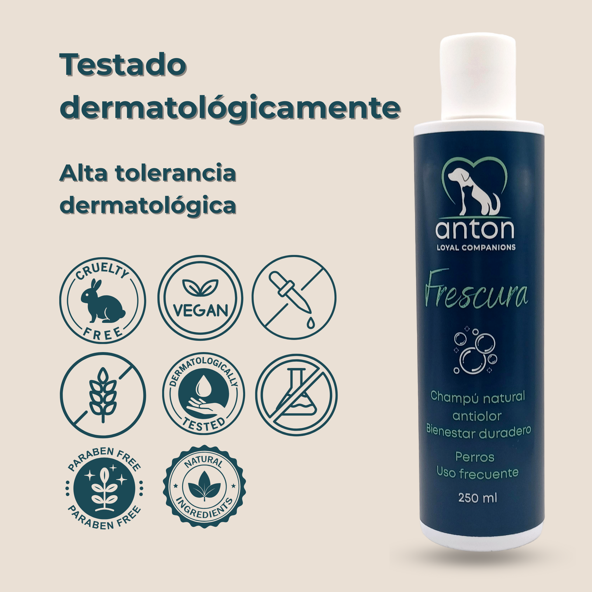 Champú natural para el control de olores en perros – 250 ml_5