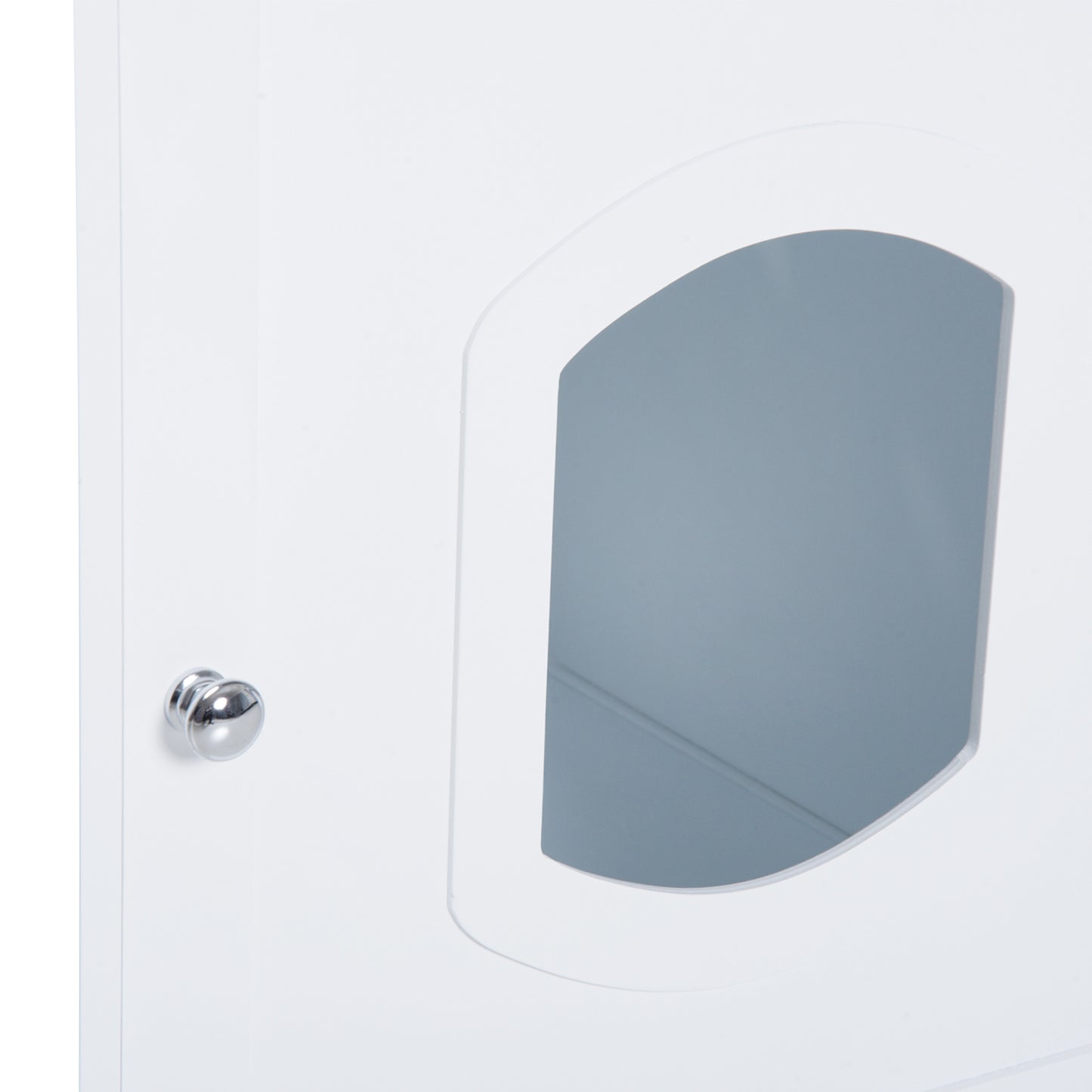 Pawhut Casa Para Gatos Extraíble Y Lavable Con Puerta Diseño 2 En 1 Blanco_3