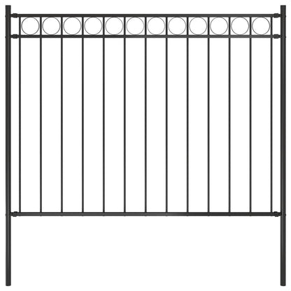 Valla De Jardín Acero Negro 1,7x1 M / Vetonek_3
