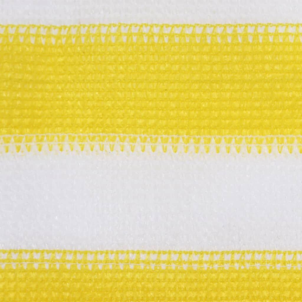 Vidaxl Toldo Para Balcón Hdpe Amarillo Y Blanco 120x500 Cm_1
