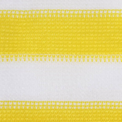 Vidaxl Toldo Para Balcón Hdpe Amarillo Y Blanco 120x500 Cm_1
