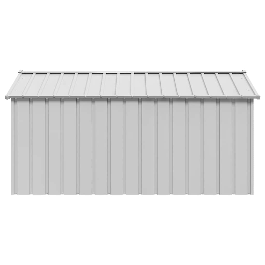 Caseta Para Perros Con Techo Acero Galvanizado 114x202x101 Cm_3