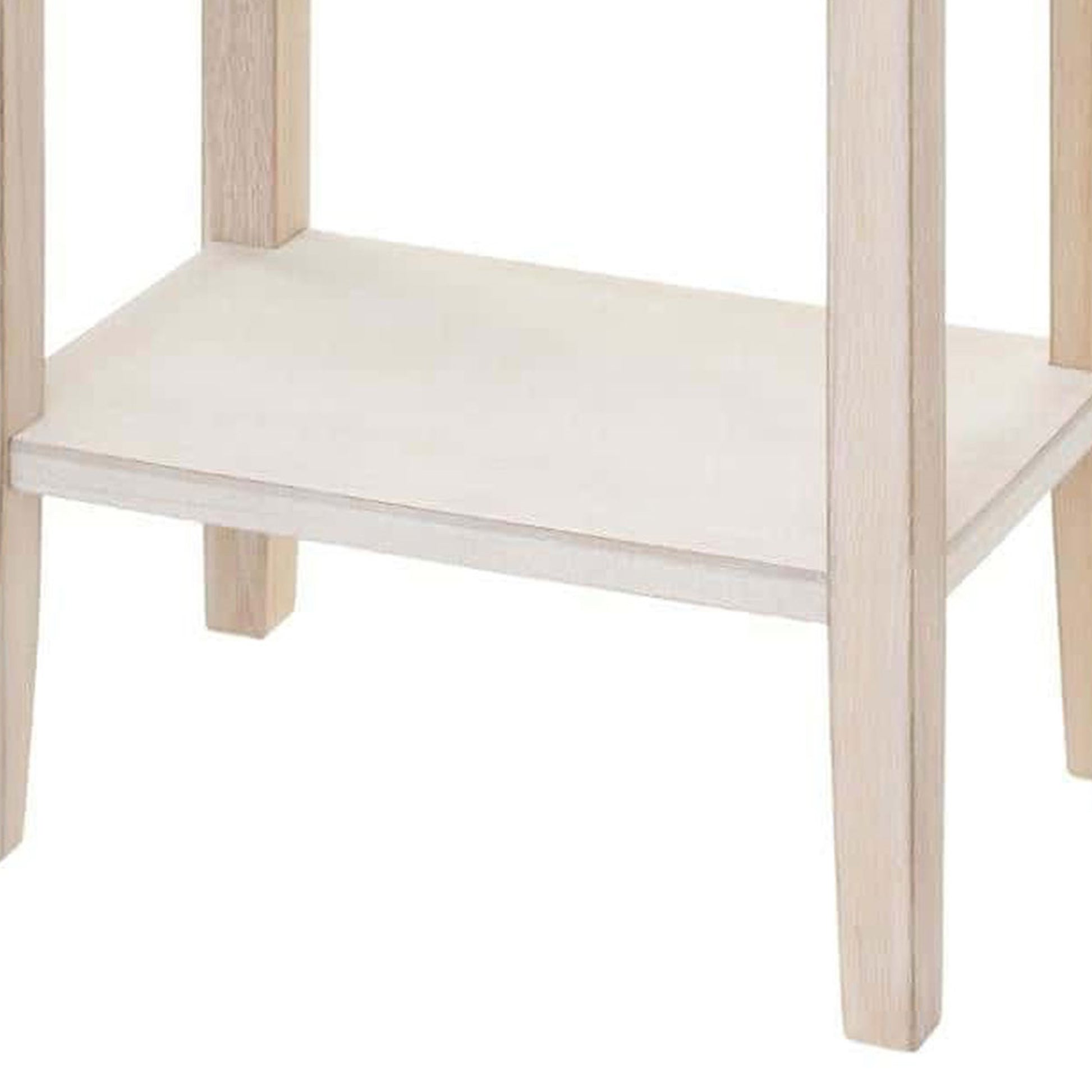 Wellhome Mesita Noche Decoración Color Blanco_4
