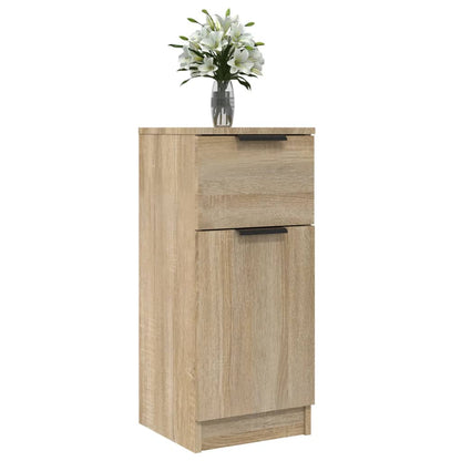 Aparadores 2 Uds Madera Contrachapada Roble Sonoma 30x30x70 Cm / Vetonek_1
