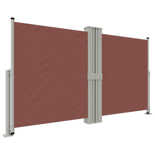 Vidaxl Toldo Lateral Retráctil Marrón 140x1200 Cm_0