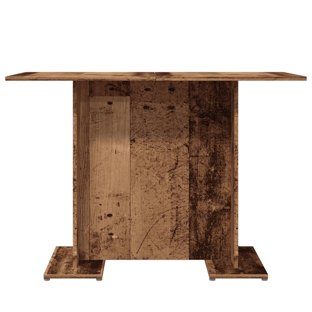 Mesa Comedor Madera Ingeniería Madera Envejecida 110x60x75 Cm_3
