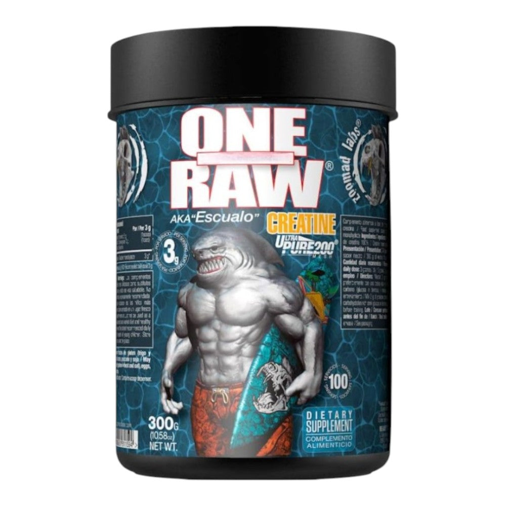 One Raw Creatine Ultra Pure 200 Mesh 300 Gr Sandía Loca_0