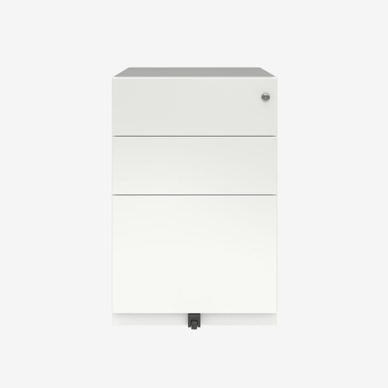 Cajonera Note Bisley  2 Cajones Plano  Y Un Cajón Archivo Móvil 64,5h X42 Blanco_0