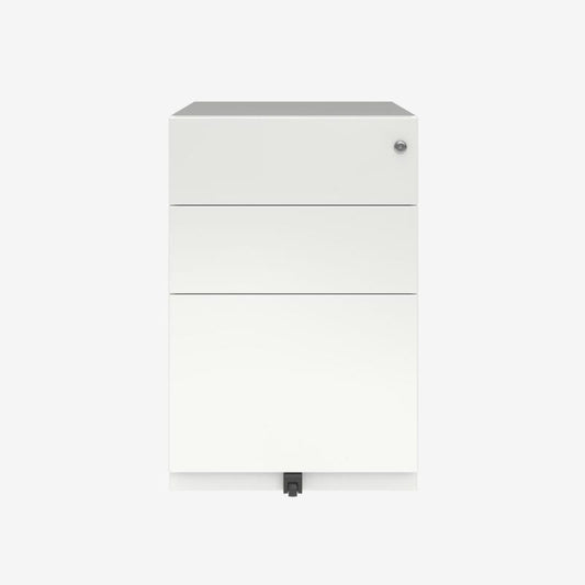 Cajonera Note Bisley  2 Cajones Plano  Y Un Cajón Archivo Móvil 64,5h X42 Blanco_0