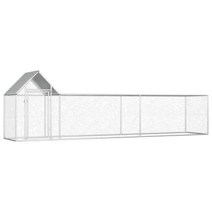 Vidaxl Gallinero Acero Galvanizado 5x1x1,5 M_0