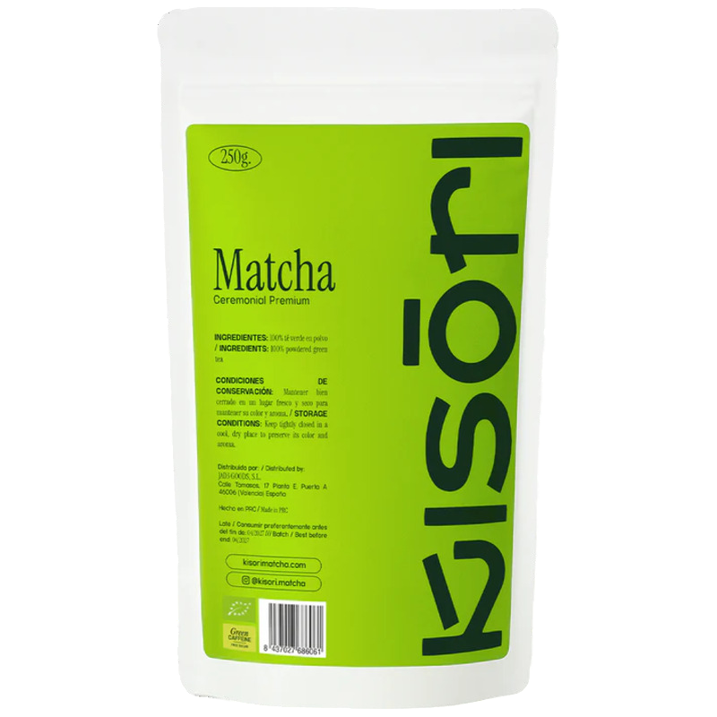 Kisori | Té Matcha Ceremonial Premium | Orgánico I 100% Natural I Sin Azúcar, Vegano I 250g_0