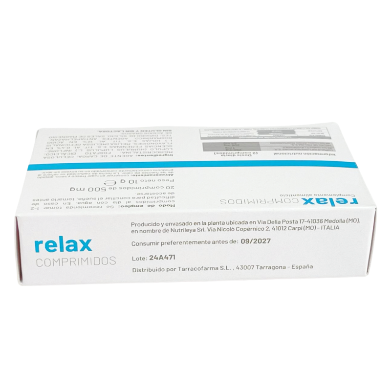 Relax Comprimidos – Alivio Natural Para La Ansiedad, El Estrés Y El Sueño