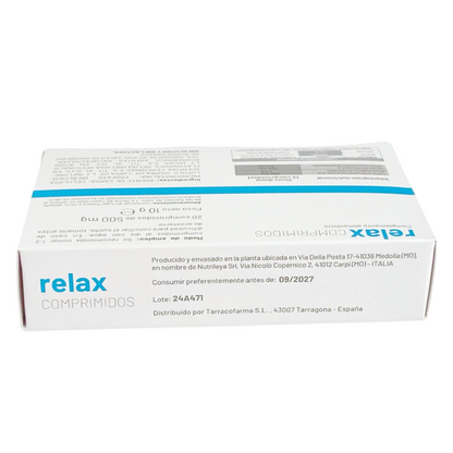 Relax Comprimidos – Alivio Natural Para La Ansiedad, El Estrés Y El Sueño