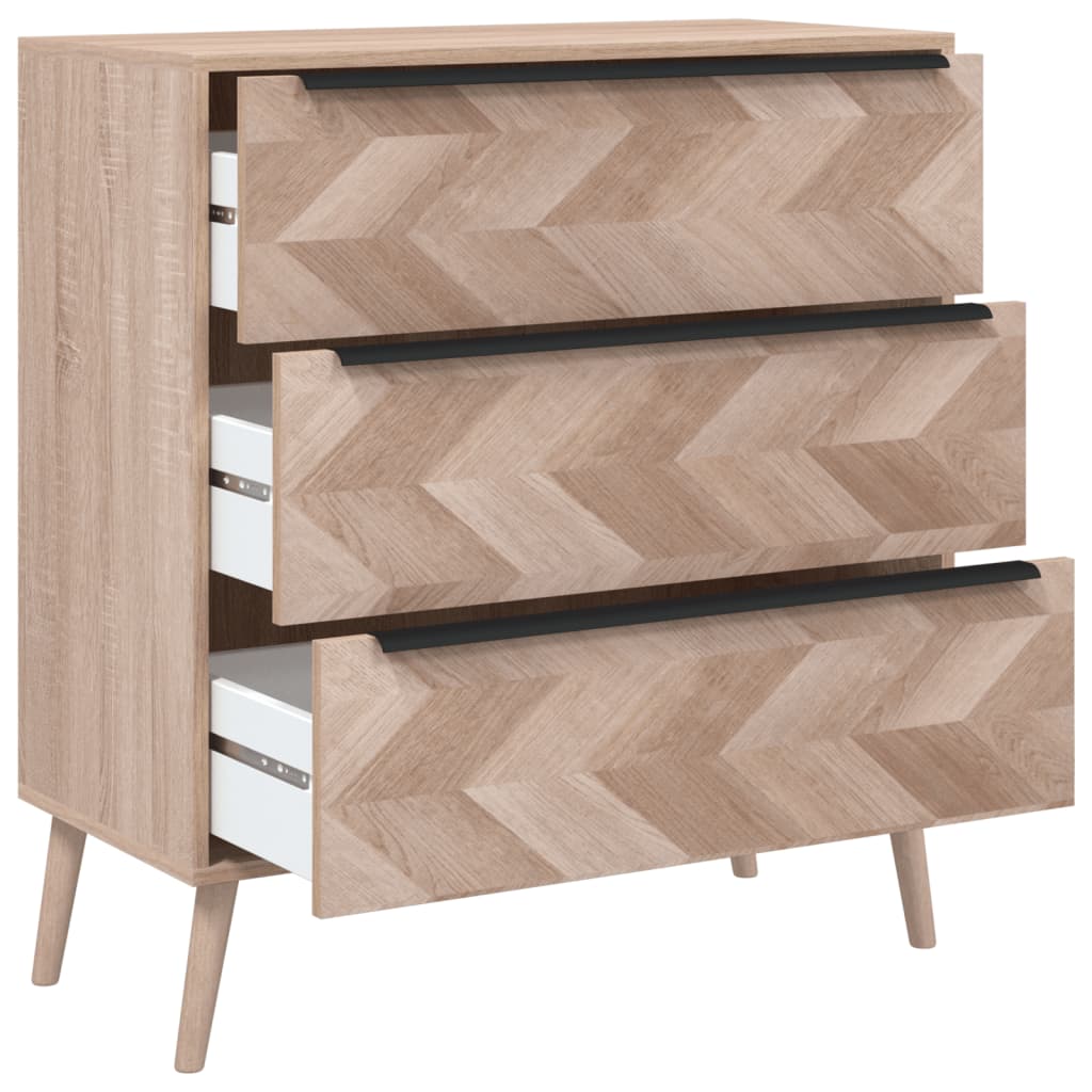 Cajonera De Madera De Ingeniería Roble Sonoma 80x38,5x87 Cm_3