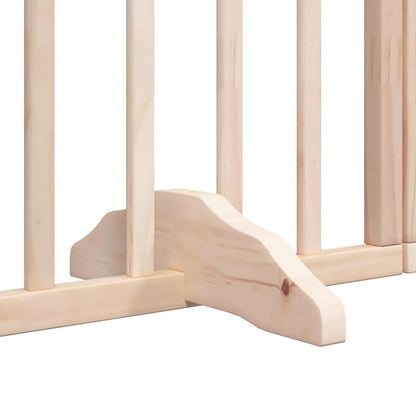 Vidaxl Puerta Para Perros Plegable 12 Paneles Madera De Álamo 960 Cm_4