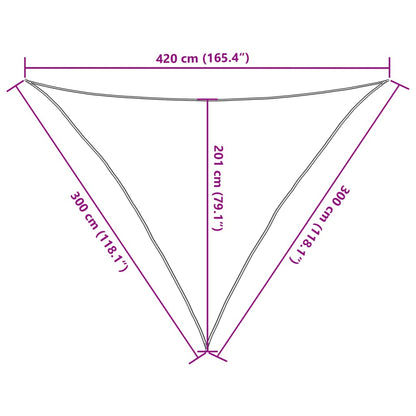 Vidaxl Toldo De Vela Blanco Hdpe 160 G/m² 3x3x4,2 M_2