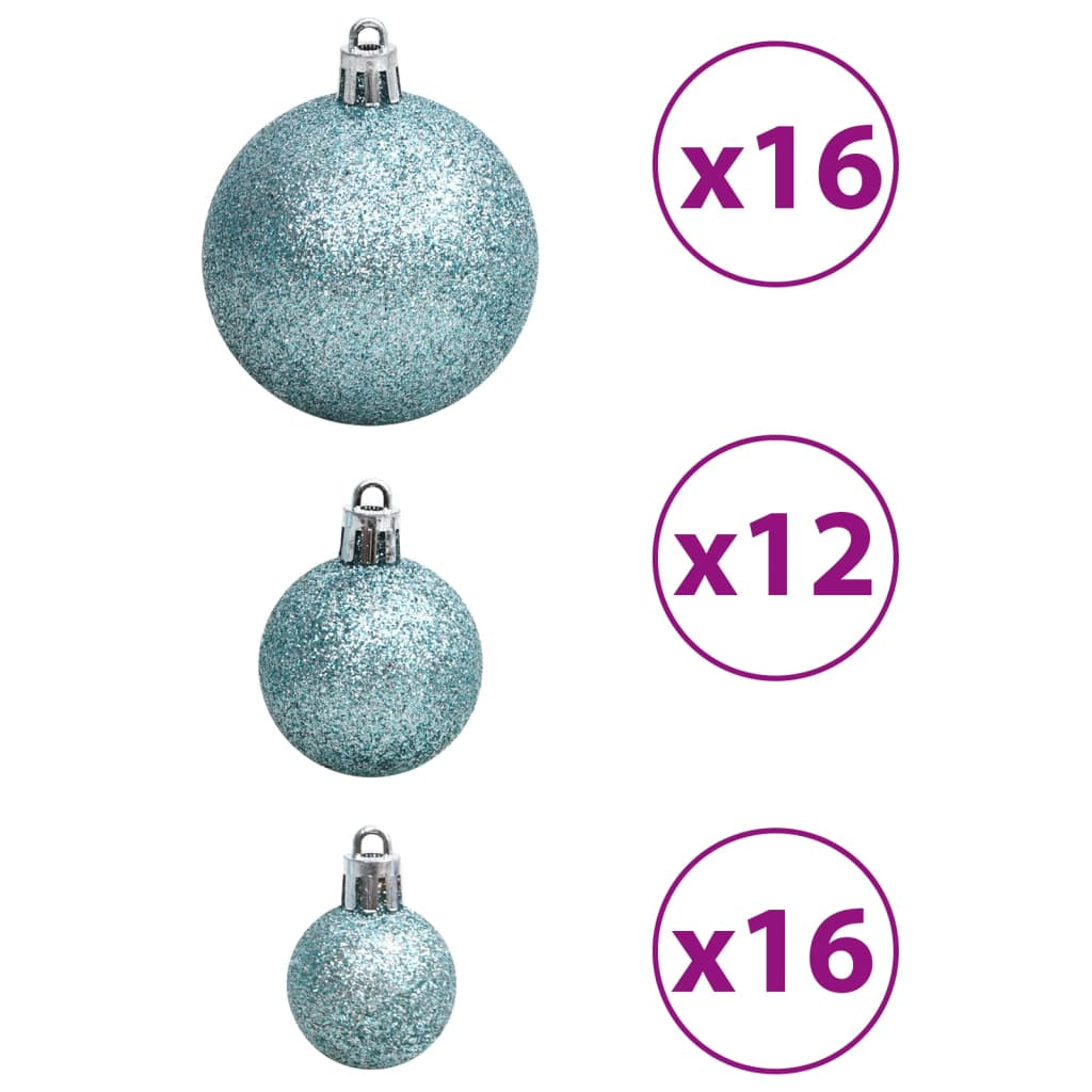 Vidaxl Bolas De Navidad 100 Unidades Turquesa 3 / 4 / 6 Cm_4