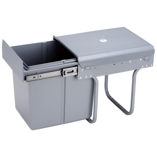 Cubo De Reciclaje 20l Bajo Fregadero, Extracción Manual Y Tapa