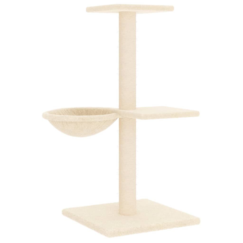 Vidaxl Rascador Para Gatos Con Postes De Sisal Color Crema 72 Cm_4