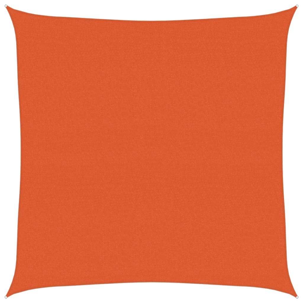 Toldo De Vela Cuadrado Hdpe Naranja 160 G/m² 5x5 M_0