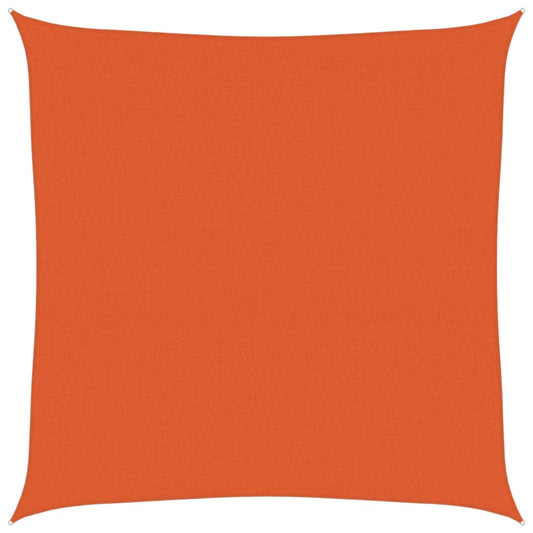 Toldo De Vela Cuadrado Hdpe Naranja 160 G/m² 5x5 M_0
