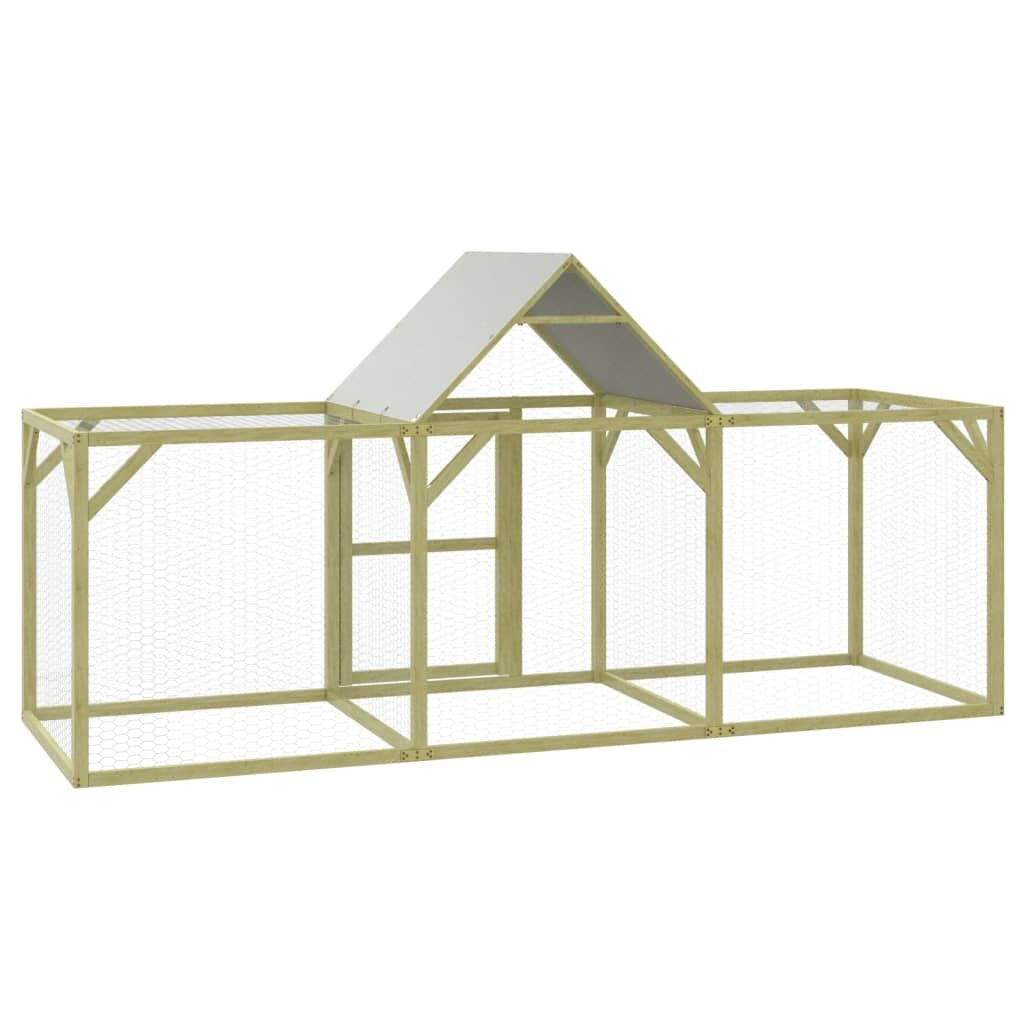 Vidaxl Gallinero Madera Maciza De Pino Impregnada 300x100x150 Cm_4