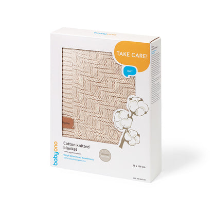 Manta De Algodón Orgánico Para Bebé 75x100 Cm Beige_4