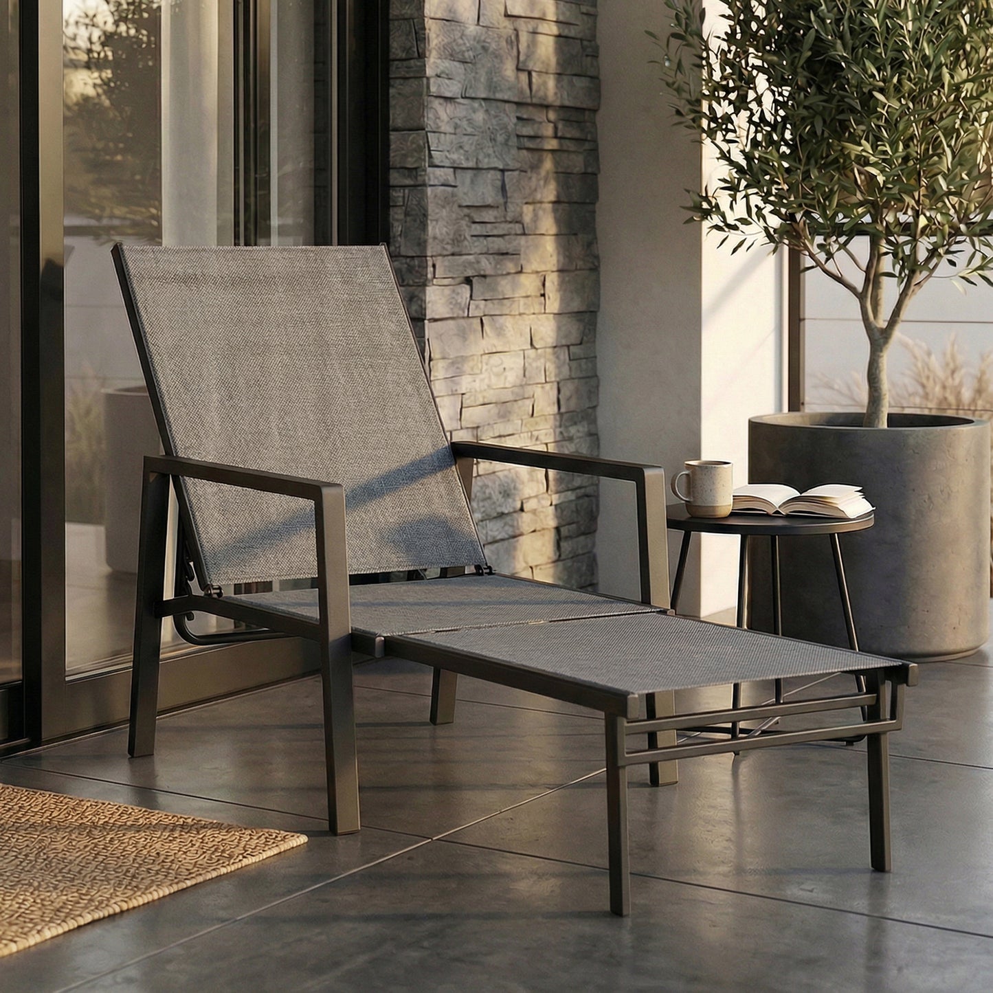 Outsunny Tumbona Plegable 2 En 1_1