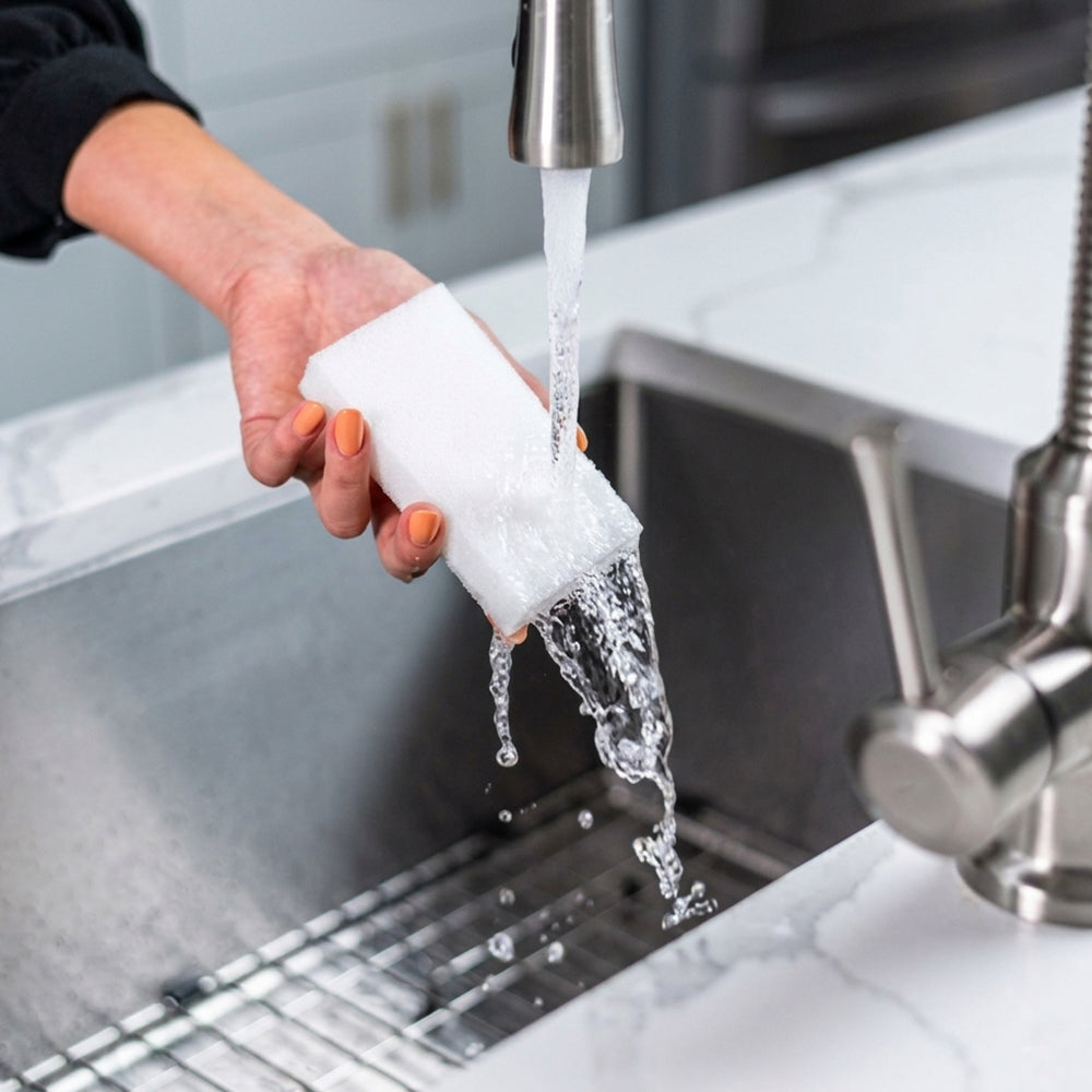 5 Esponjas Mágicas De Melamina Para Cocinas - Limpieza Solo Con Agua, Sin Químicos Ni Detergentes_2